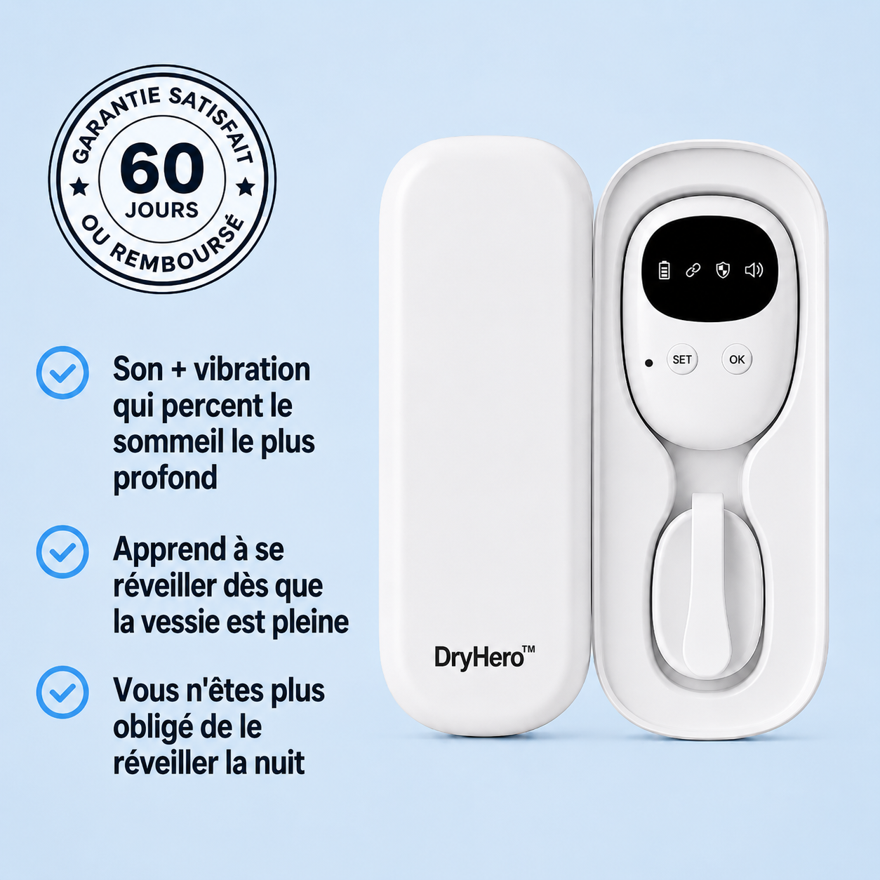 Mon DryHero™ : conçu pour les enfants au sommeil profond